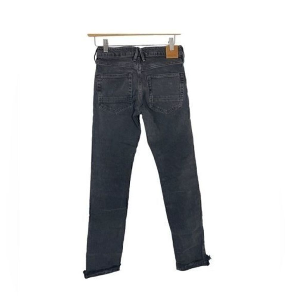 Free People Slim Cuffed Boyfriend Jeans Faded Black sz 24 NWT - Picture 7 of 11
